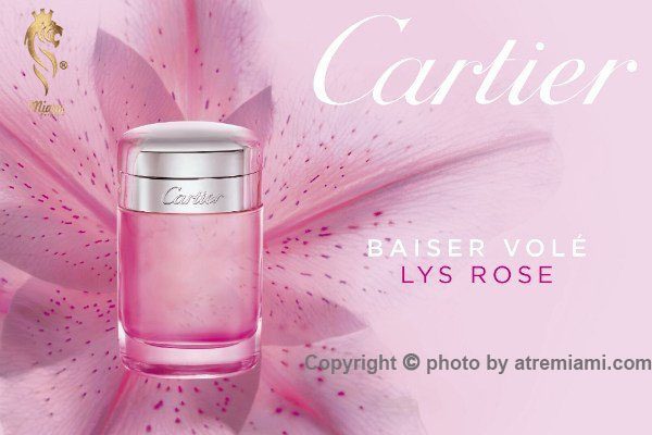 کارتیر بایسر وول لیز رز Miami بهترین عطر ادکلن کارتیر بایسر ول لیز رز زنانه اصل میامی Cartier Baiser Vole Lys Rose Perfume