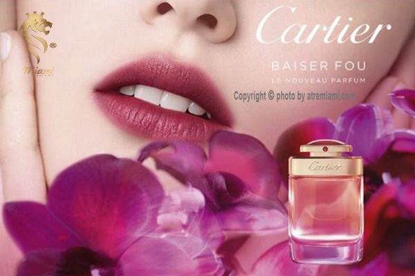 کارتیر بیسر فو Miami بهترین عطر ادکلن کارتیر بیسر فو زنانه اصل میامی Cartier Baiser Fou Perfume